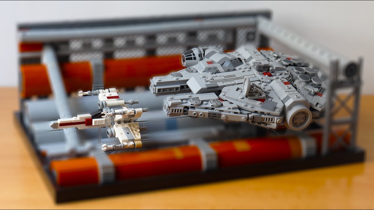I made a LEGO diorama for the new midi Millennium Falcon