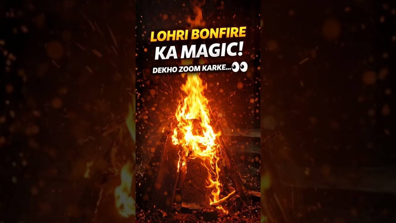 🔥😱 Lohri Bonfire Ka Magic! | Lohri Night 2026