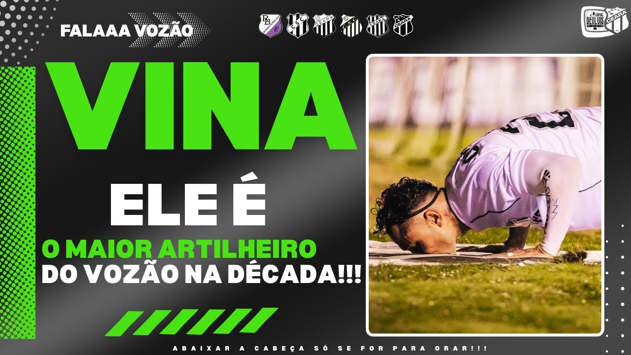 ✅✍️ SIMPLES, ELE É O MAIOR ARTILHEIRO DA DÉCADA! ⚽🎯O CRAQUE VINA COMEMORA OS 50 GOLS NO VOZÃO! E+
