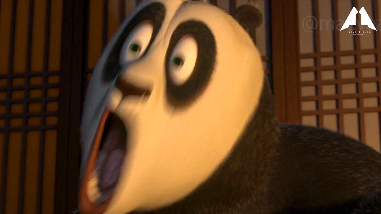 Kung Fu Panda but screams got replaced by Gangsta Paradise