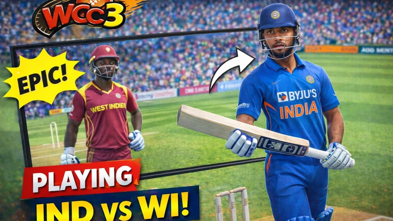 West Indies ko to bahut mara. Playing WCC3 . How to play WCC3.