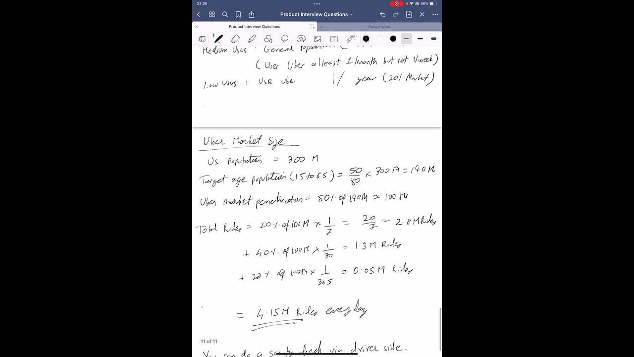 Estimate total number of Uber Rides (Estimation Question)