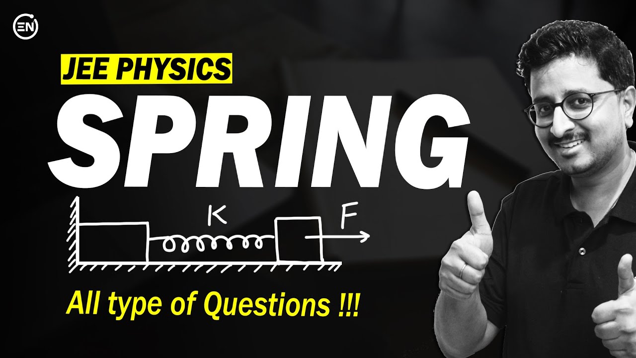 IIT JEE all Spring related Questions | Energy Cons/Cutting/NLM/SHM/COM | Mohit Sir | Eduniti