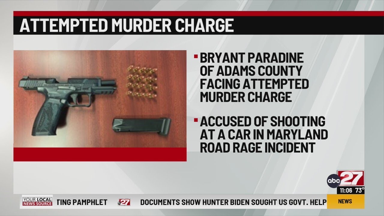 Adams County man facing attempted murder charge in Maryland road rage incident