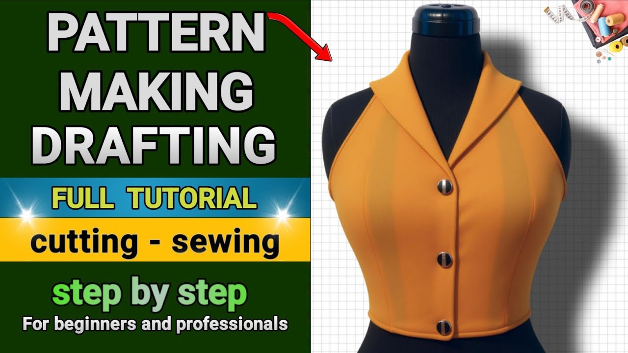 Craft a Perfect Bodice with Collar: Step-by-Step Draft, Sew & Mannequin Show