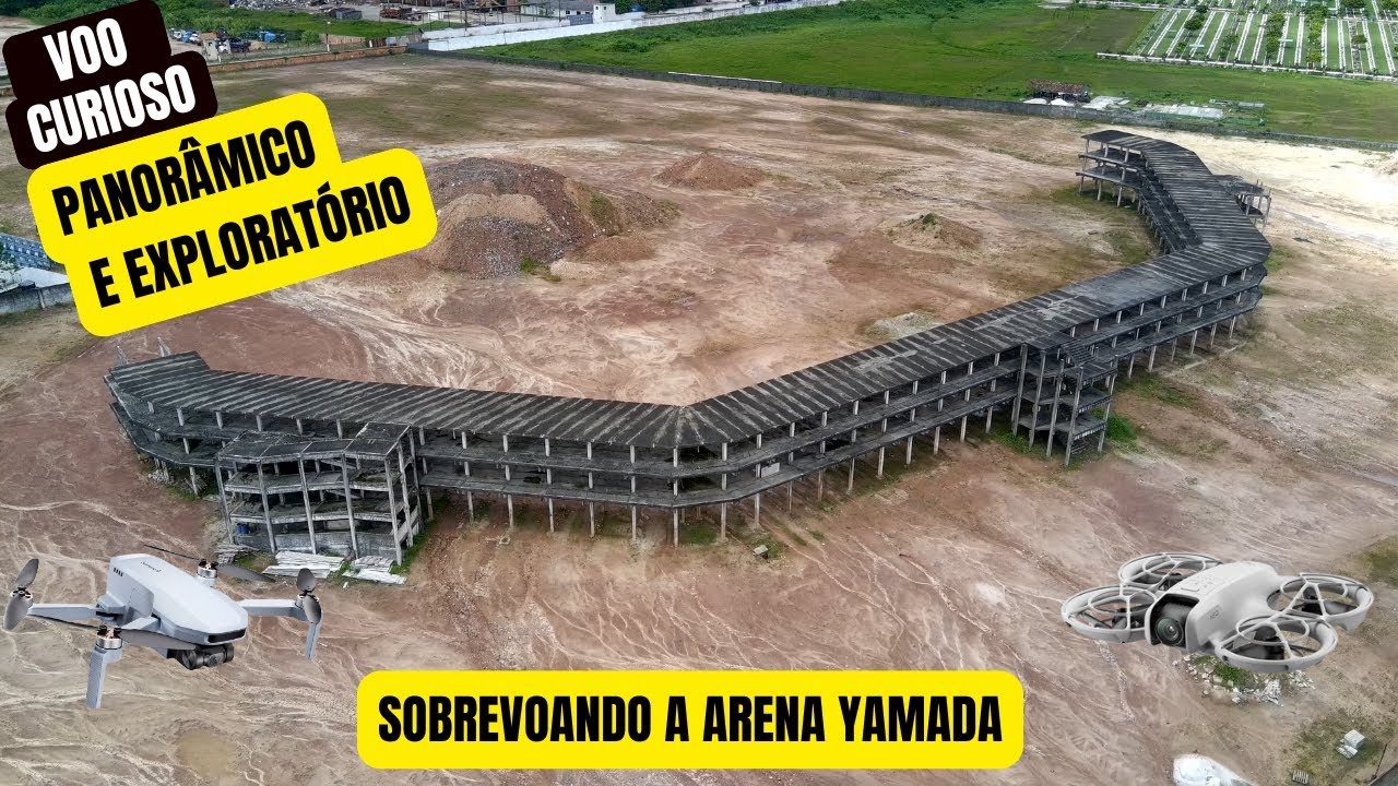 Sobrevoando a Arena Yamada | Canal Voo Curioso