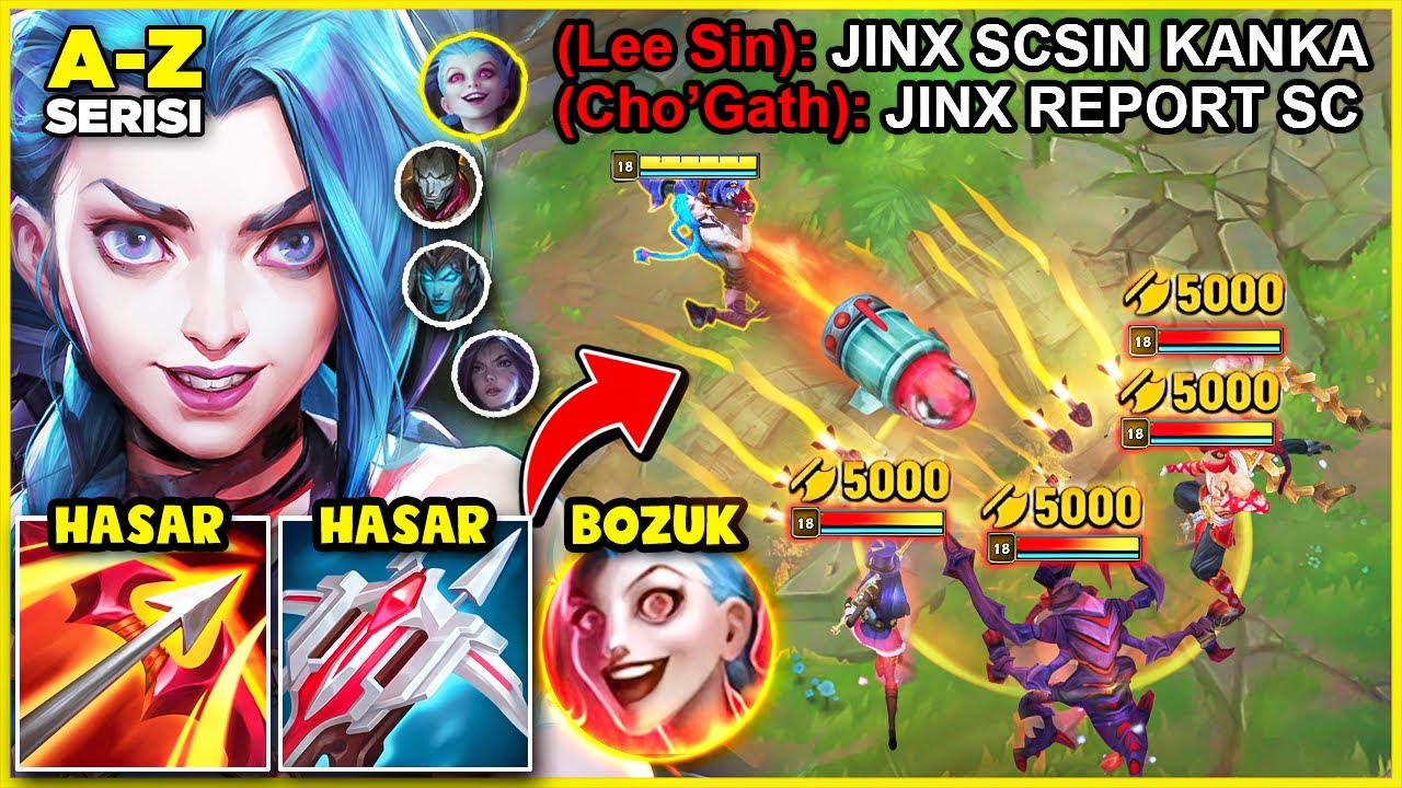 SCRIPT KULLANMAKLA SUÇLANDIM?! (JINX TOP LANE DOMİNASYONU) | A-Z TOP LANE #14