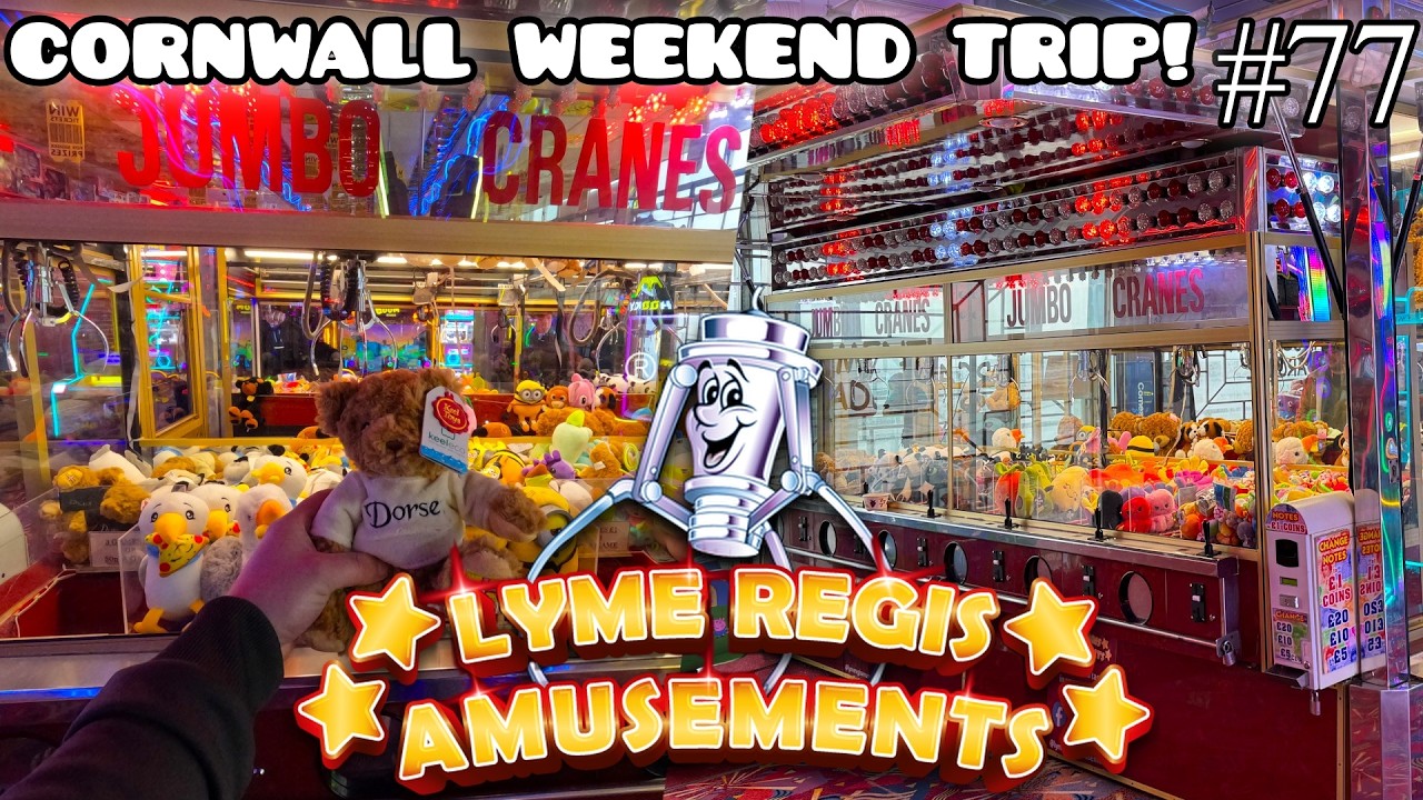 Claw Machines UK Episode #77 | Lyme Regis | Fantastic SUPER RARE Crane Trailer IN ARCADE!