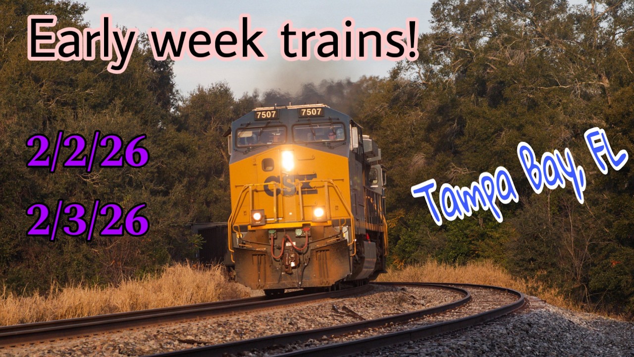 West-Central Florida's Weekday Trains - 2/2-2/3/26