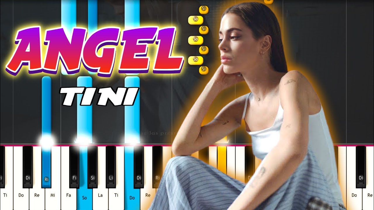 TINI - &aacute;ngel Piano Tutorial - Piano F&aacute;cil con notas