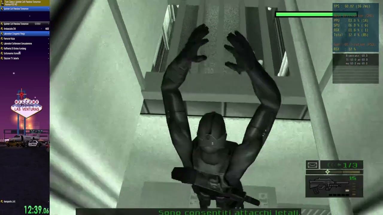 Splinter Cell Pandora Tomorrow PS3 EMU Any% Normal Speedrun in 1:19:30