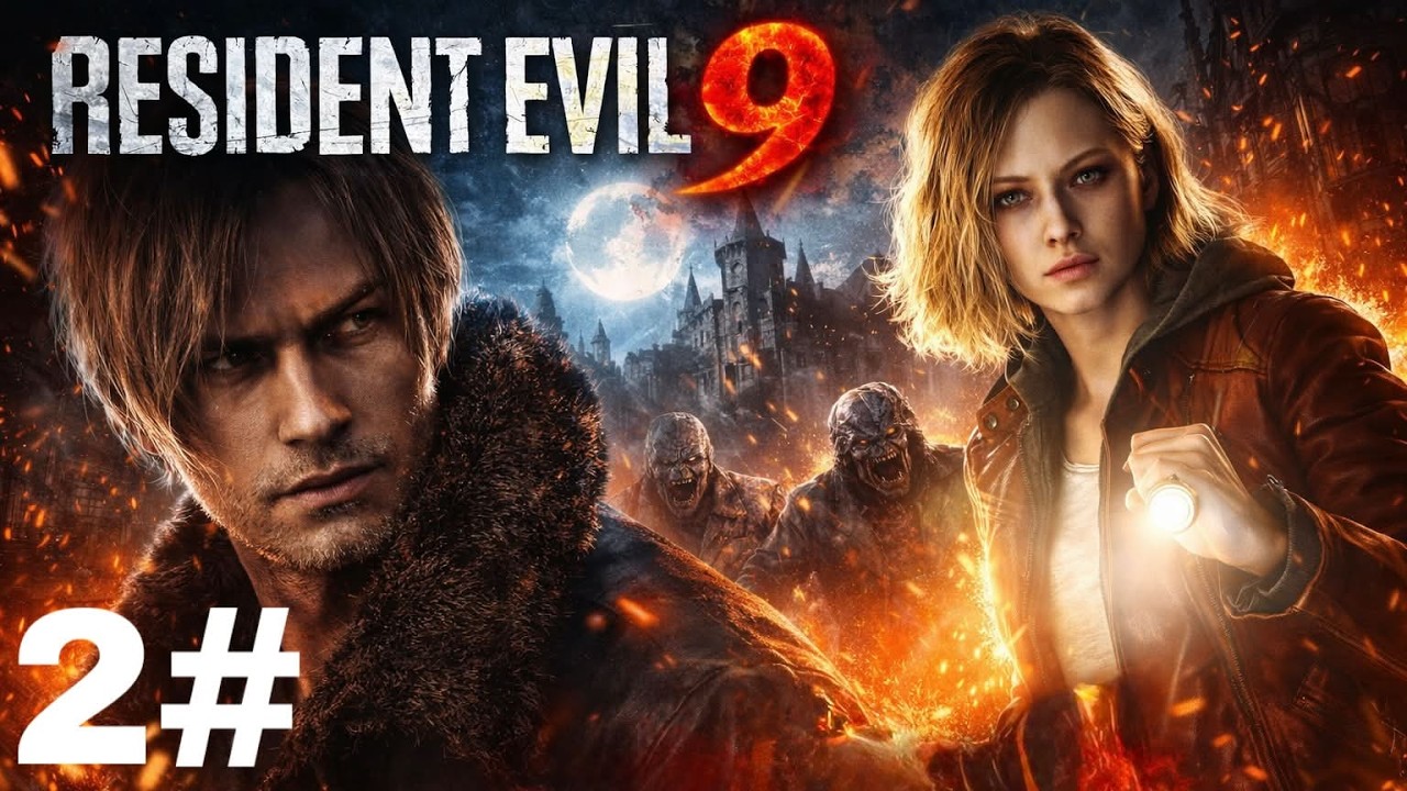 الحلقة الثانية مواجهة الطباخ 👨🏻‍🍳 والسمين 🔥|resident evil 9