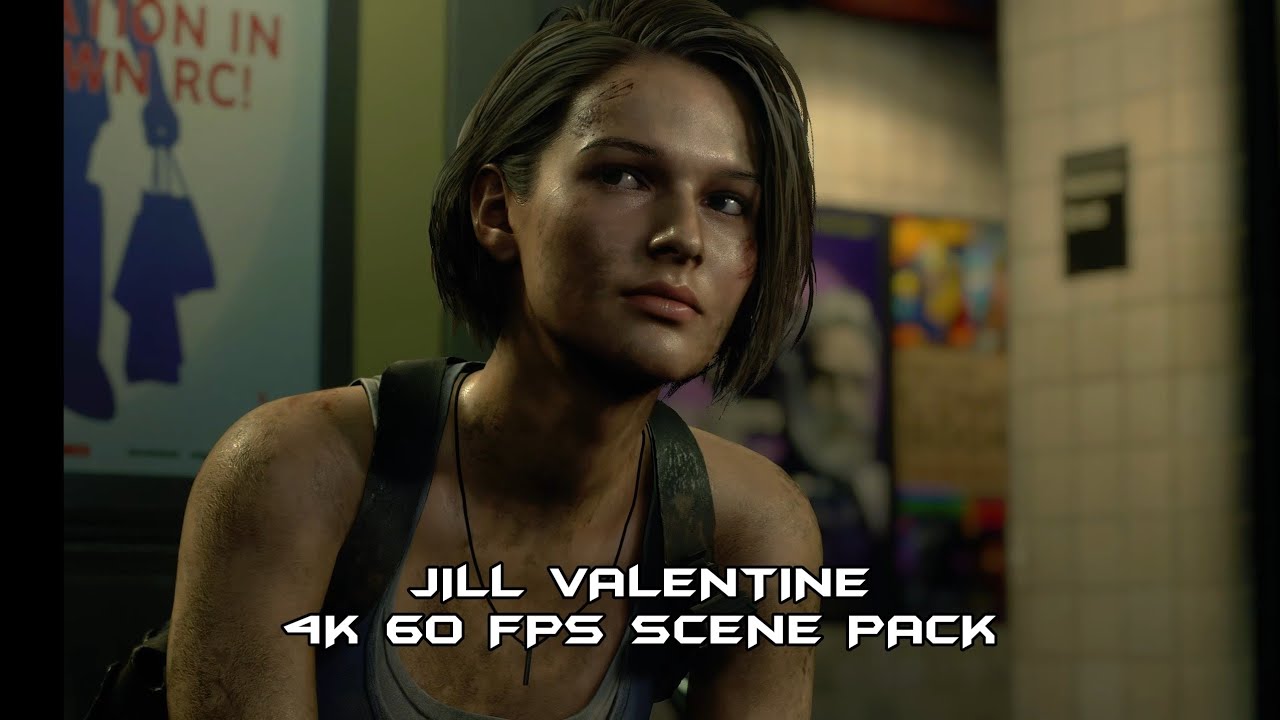 Jill Valentine 4K 60fps Scene Pack (RE3 Remake)
