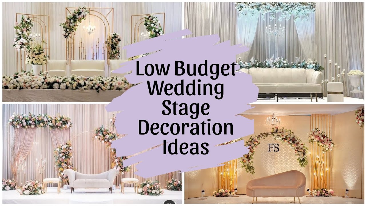 Low budget minimalist wedding stage decoration ideas|wedding decoration ideas|budget friendly decor