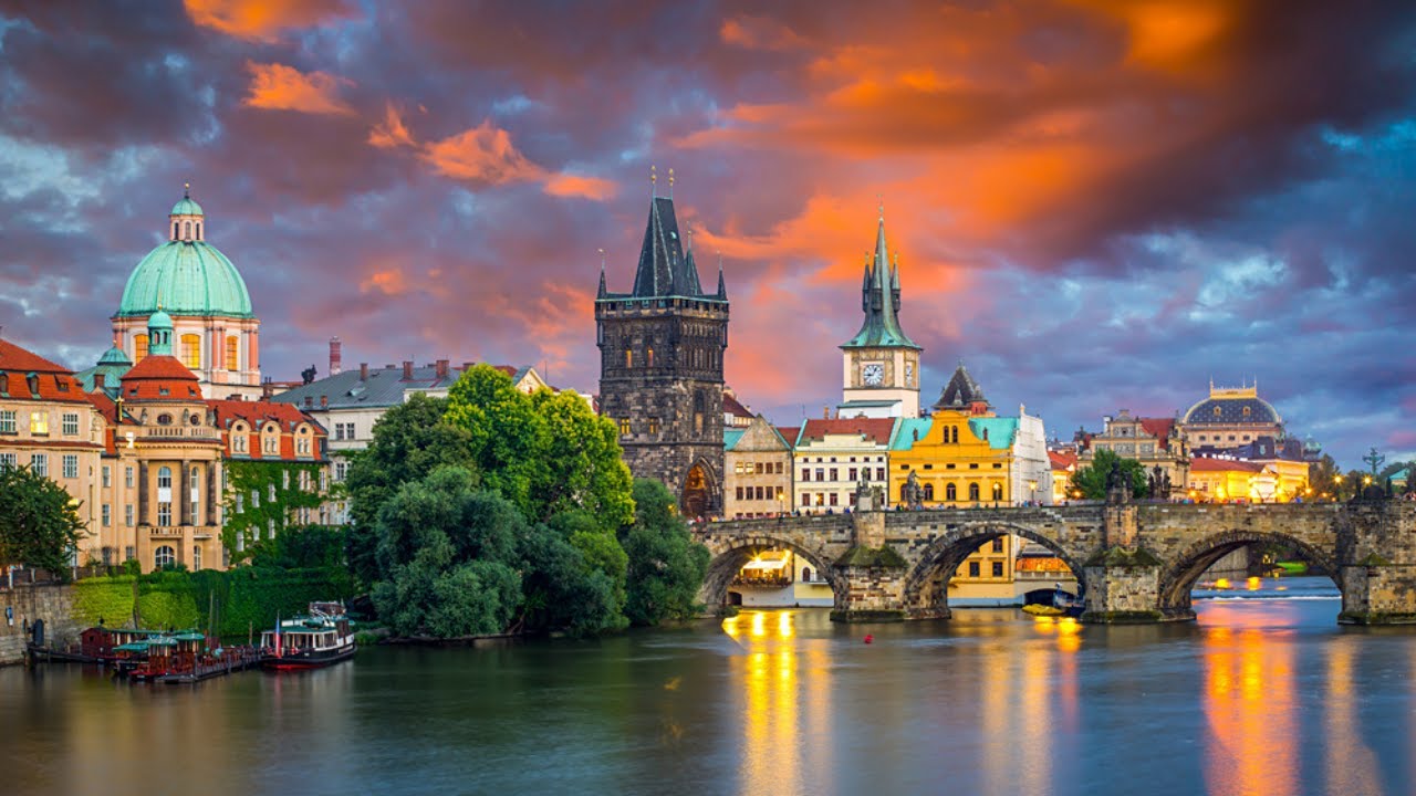 2 Hour Relaxing Journey Through Prague, Czech Republic