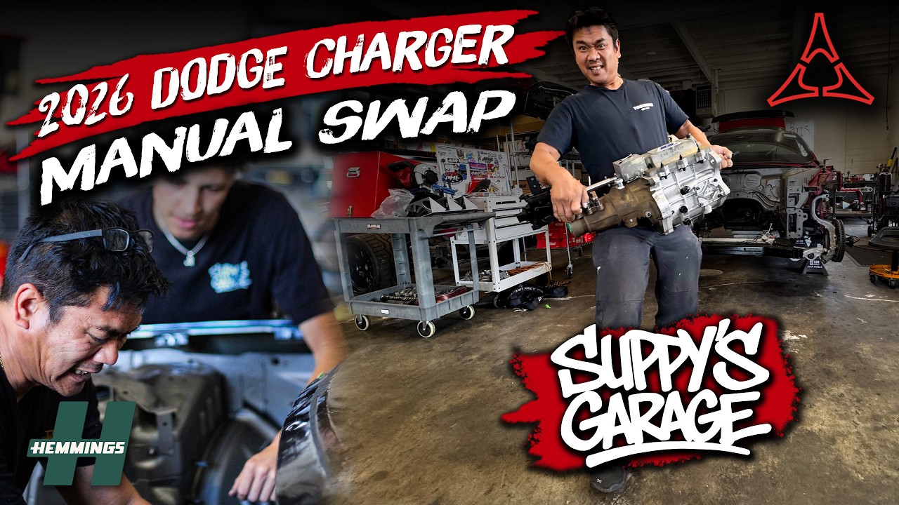 We're Putting a MANUAL Behind Dodge's Hurricane Engine! | 2026 Charger Drift Build