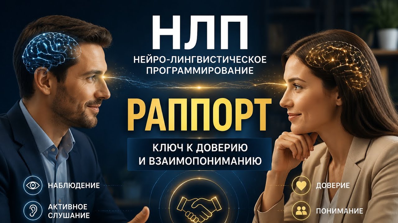 Раппорт – создание доверительных отношений между двумя людьми, создающие атмосферу взаимодоверия. 