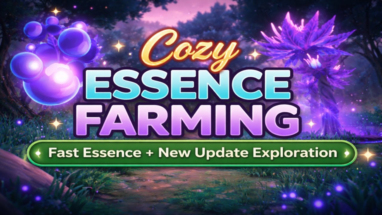 Cozy Essence Farming ✨ Fast Essence + New Update Exploration