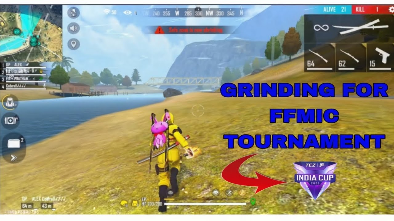 FREE FIRE FFMIC TOURNAMENT GRINDING 19 kills [RAW VIDEO]#freefire#ffmic2025