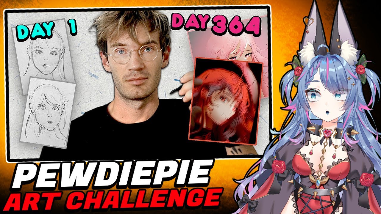 Реакция художников на PewDiePie: «Я рисовал каждый день в течение 365 дней»
