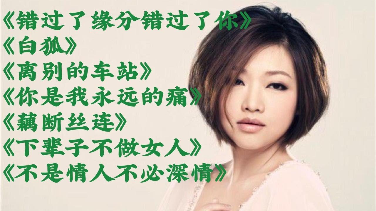 陈瑞《错过了缘分错过了你》《白狐》《离别的车站》《你是我永远的痛》