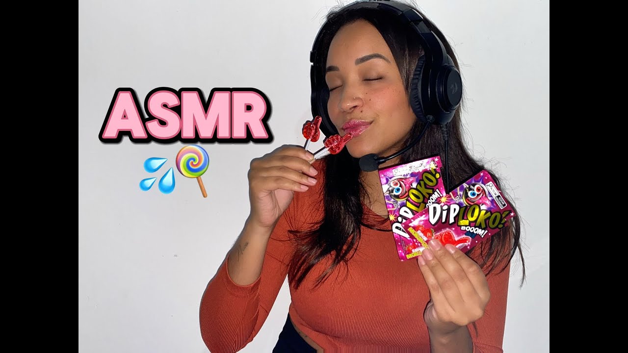 ASMR SONS DE BOCA ULTRA SATISFATÓRIO COM PIRULITO /MOUTH SOUNDS.