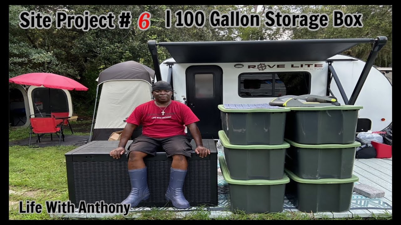 My Tiny RV Life: Site Project #6 | 100 Gallon Storage Box