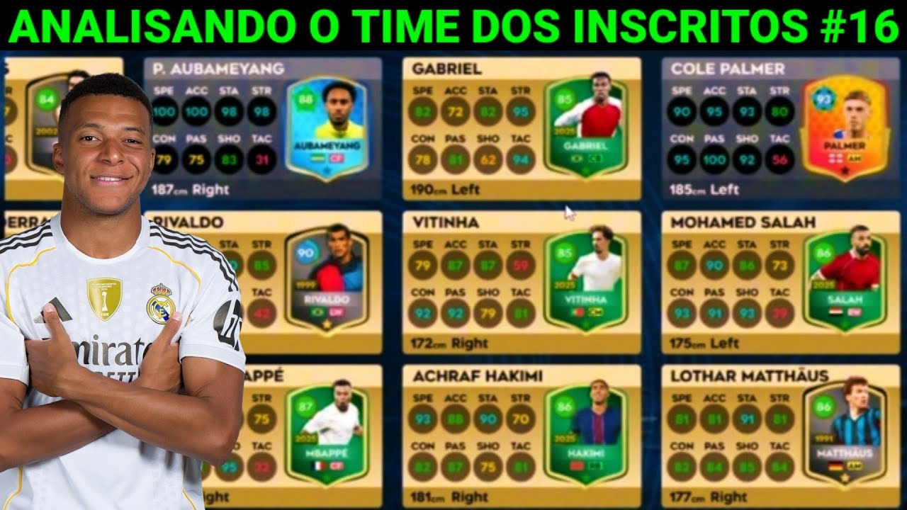 DLS 26 | Analisando o Time dos Inscritos #16 ( Ele Pegou vários jogadores TOTY )
