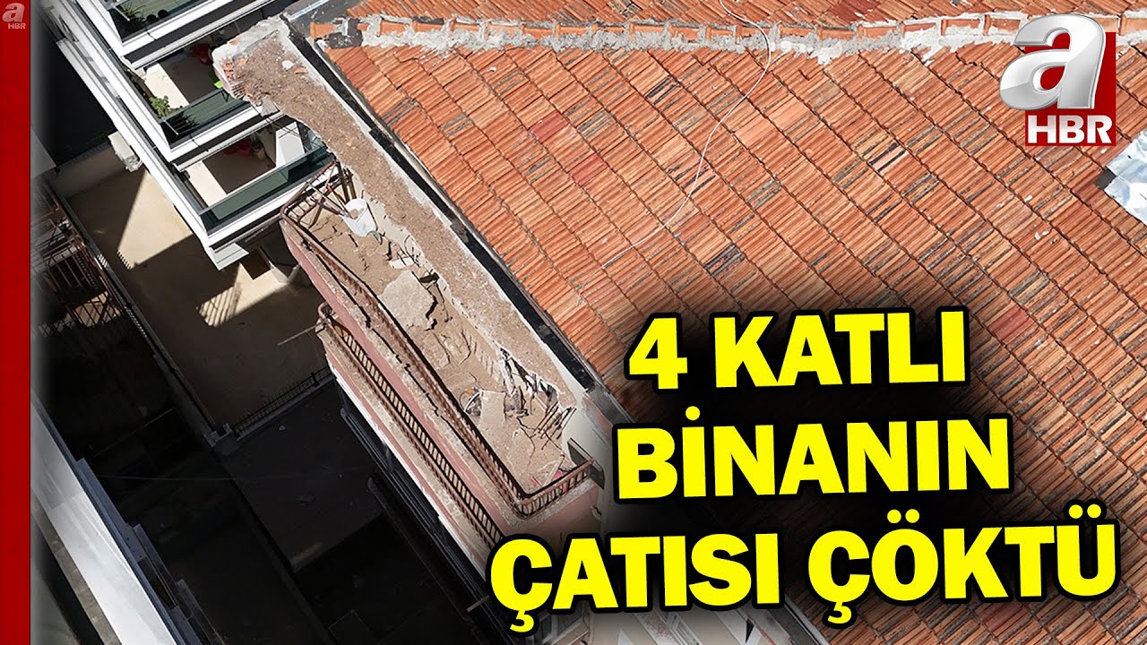 İstanbul Bahçelievler'de 4 katlı binanın çatısı çöktü  | A Haber