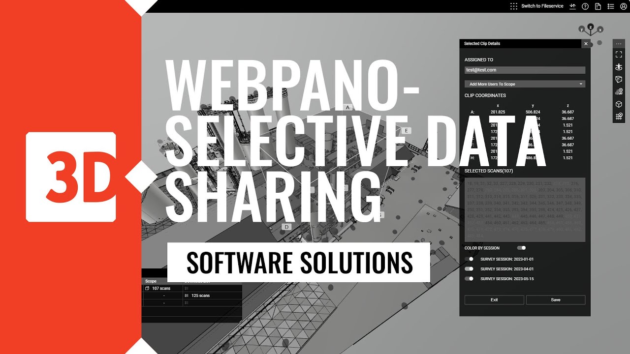 Selective Data Sharing for Scan Data | WebPano