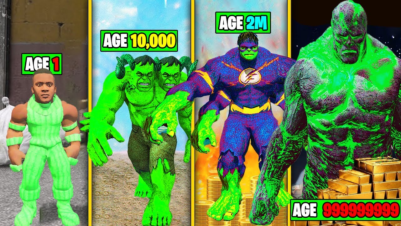 $1 HULK ALL FATHER AGE SUIT to $9,999,999,9999 HULK ALL FATHER AGE SUIT in GTA 5!