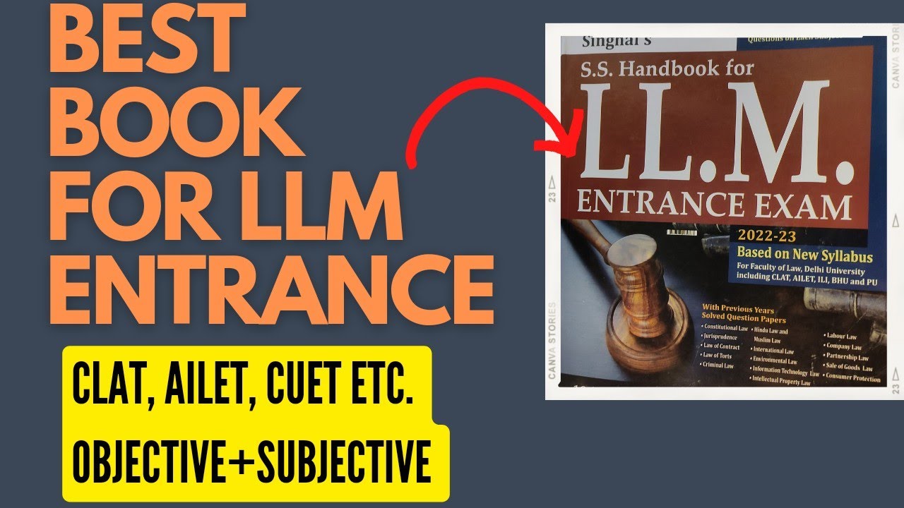 Best Book For LLM Entrance Preparation | CLAT, AILET, CUET Etc.