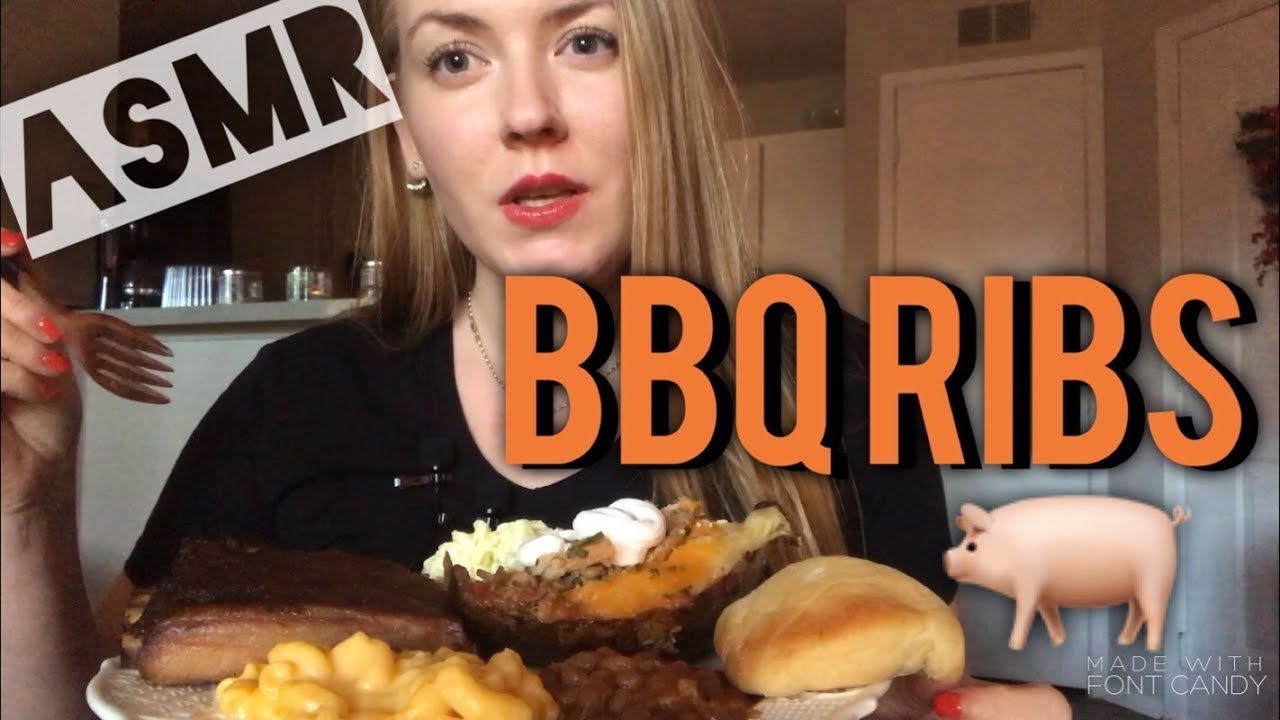 BBQ & RIBS ~ ASMR Relaxing Eating Sounds Mukbang