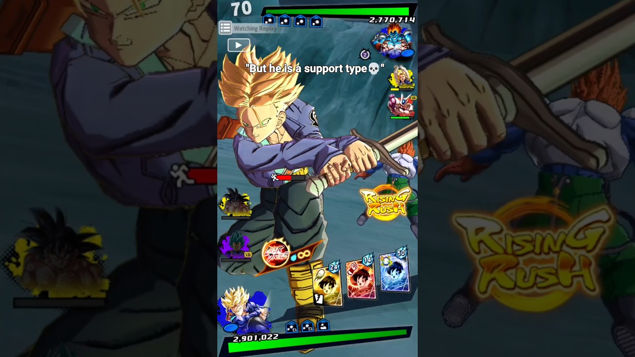 &laquo;Новые F2P SSJ Trunks против LF Android 13😳🔥&raquo; (Dragon Ball Legends) #dragonballlegends #dblegends...