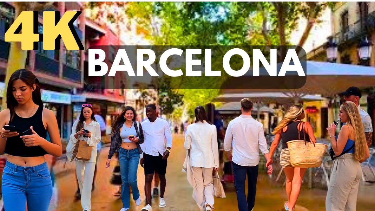 La Rambla de L' Hospitalet de Llobregat, Barcelona, Spain, 4K #barcelona #barcelonalovers #city