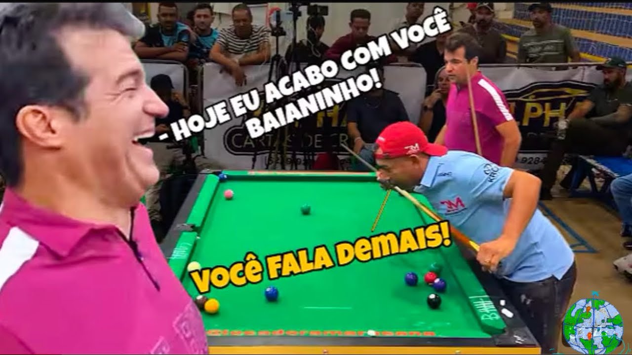 COBRINHA TIROU ONDA DE BAIANINHO E O INIMAGINÁVEL ACONTECEU NESSE JOGO !#sinuca 