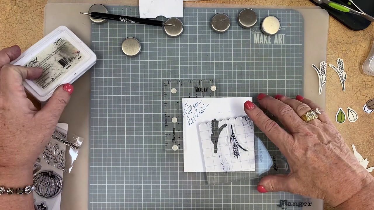 Reverse die cut stamping technique