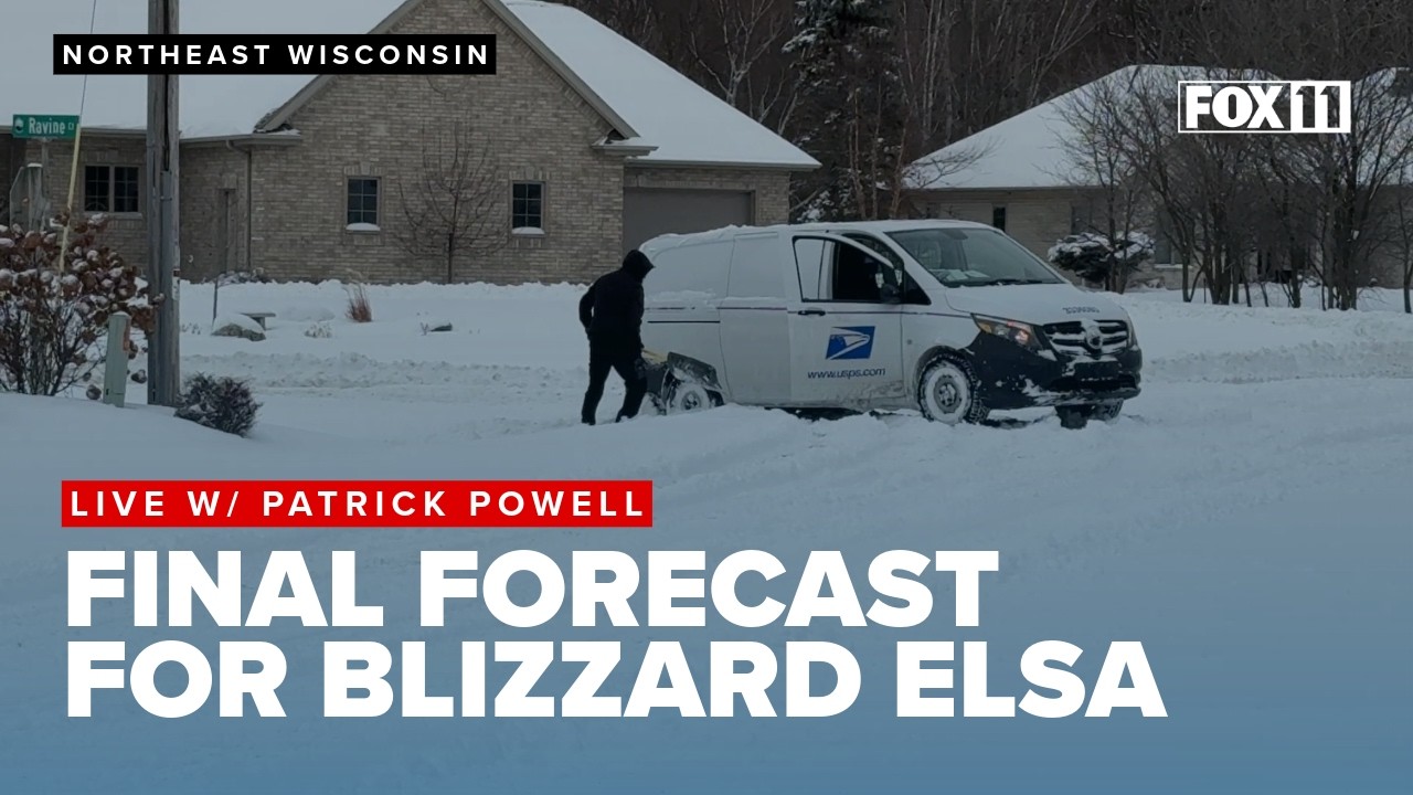 Latest forecast on Blizzard Elsa in northeast Wisconsin