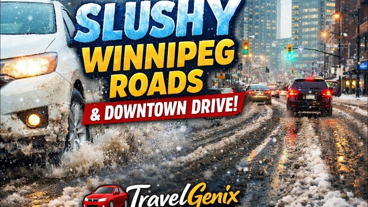 Driving Through Slushy Winnipeg Roads!