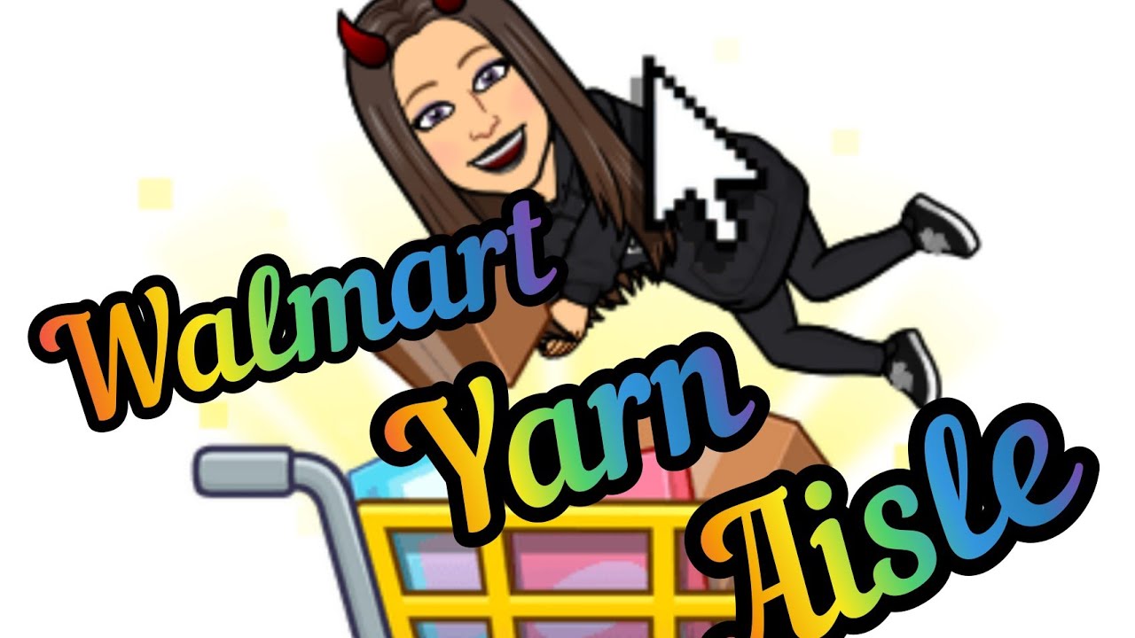 My Walmart Yarn aisle tour :)