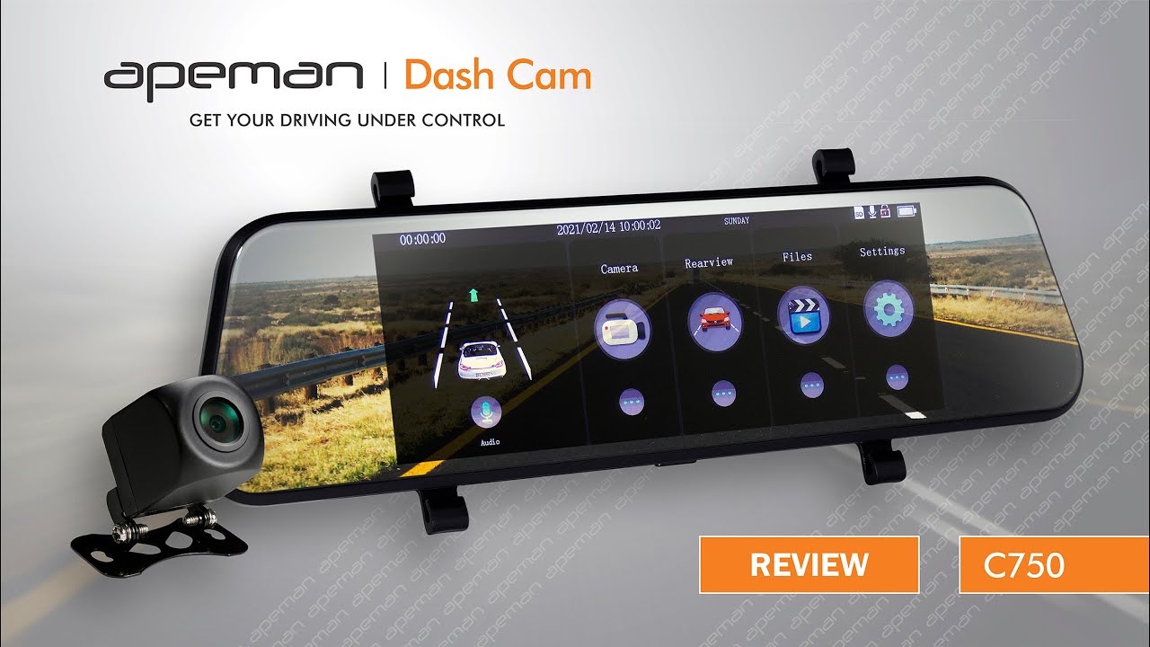 Apeman C750 | Dash Cam 7” IPS Anti-Glare Touch Screen | Review | 2021