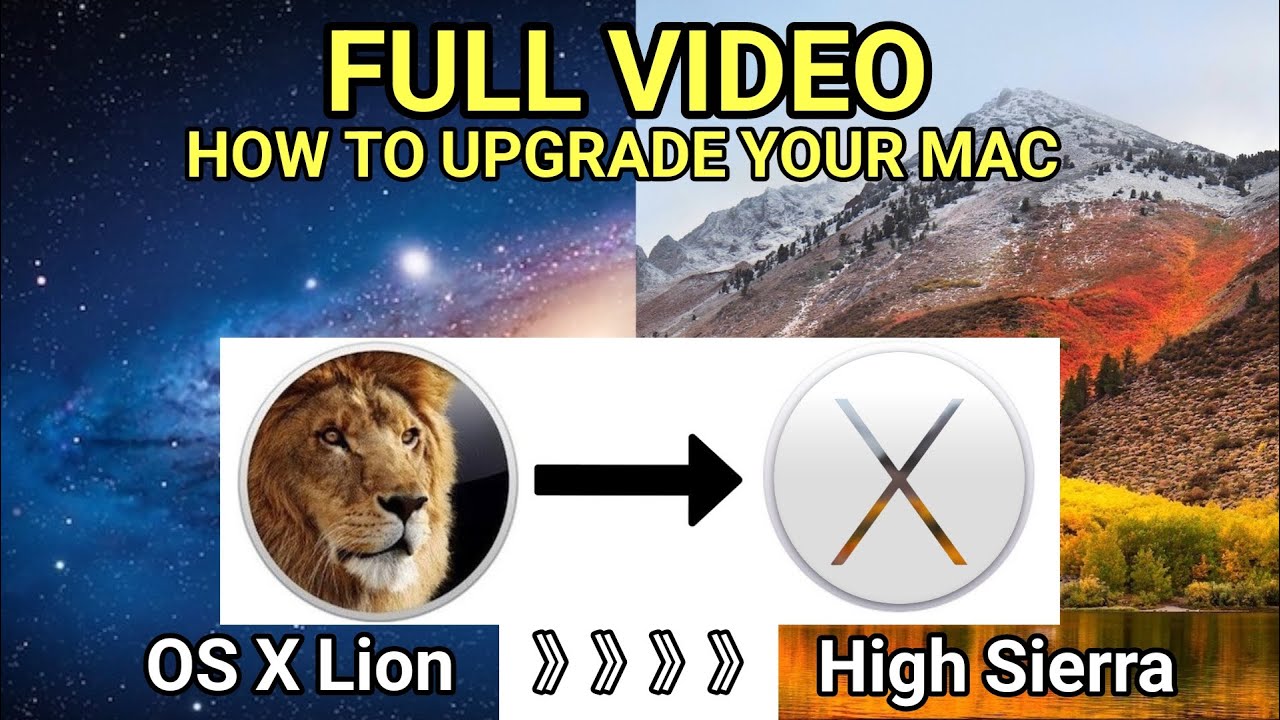 How to upgrade macOS X lion to High sierra #update #macos #lion #highsierra