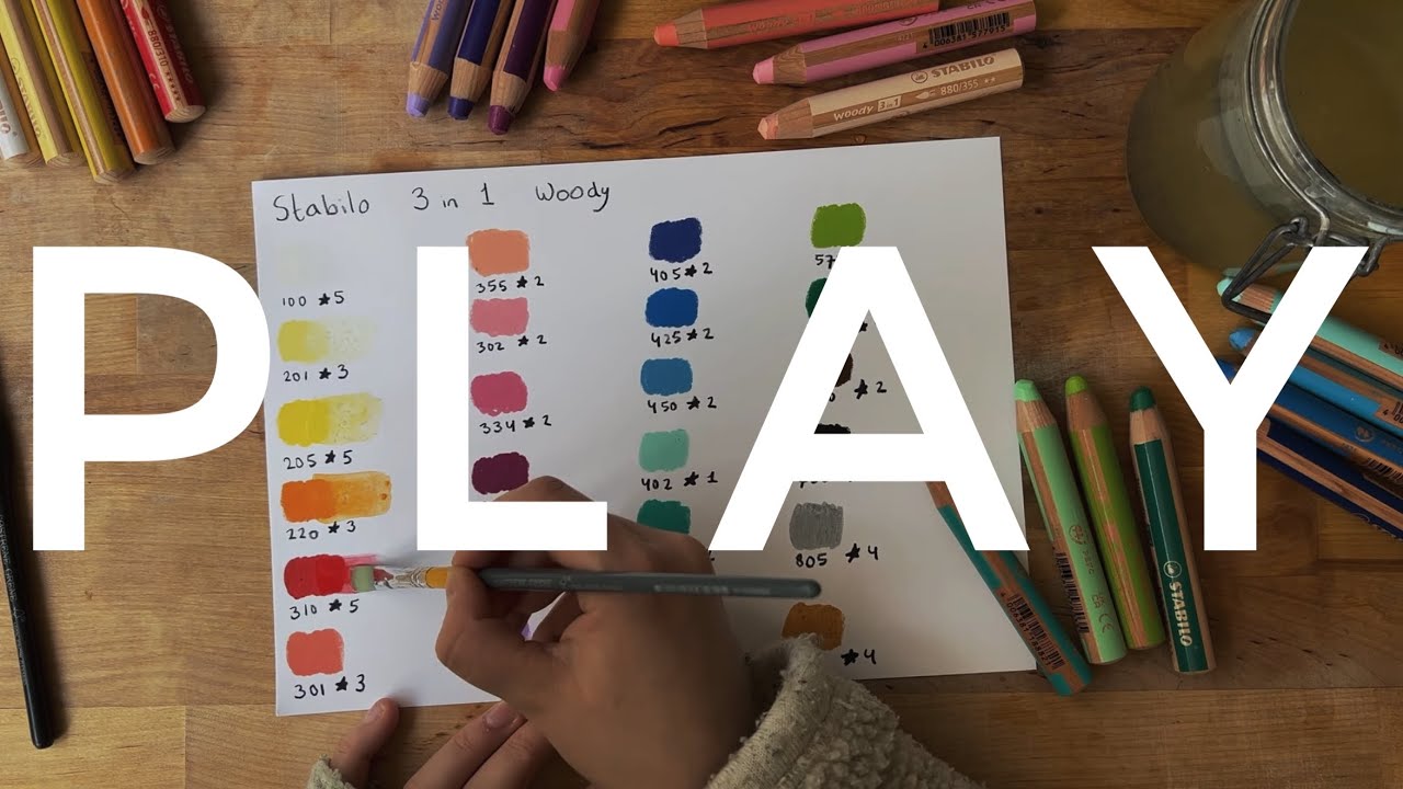 The Most Fun Art Supply: 3-in-1 Woody Stabilo - New Colors!