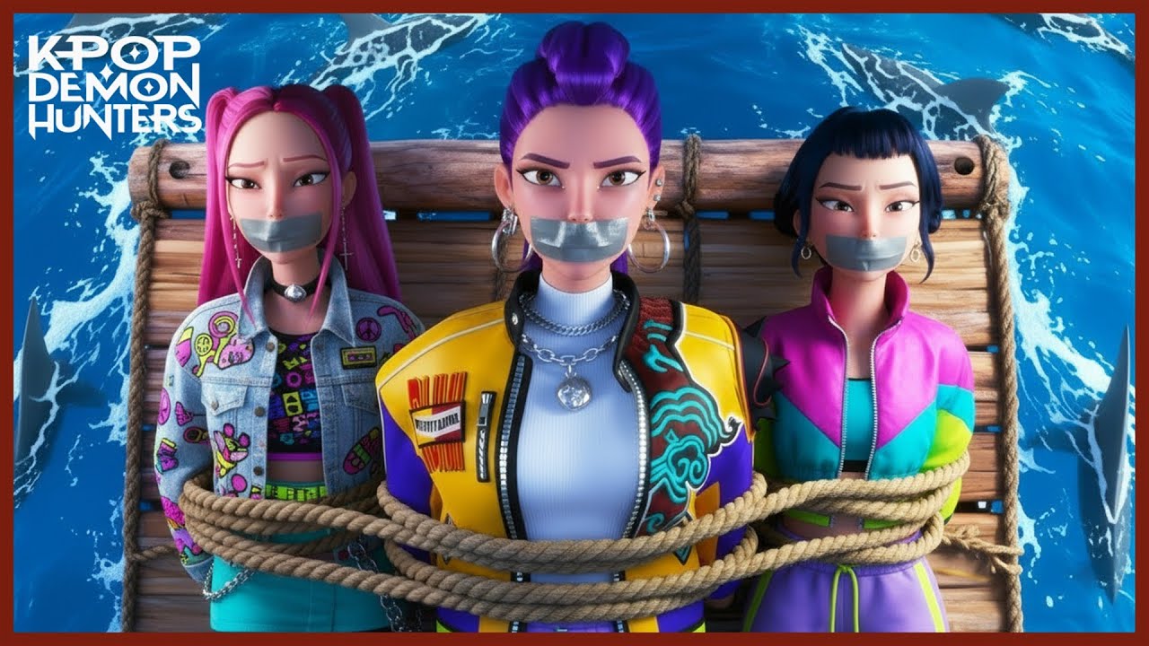 Mission Rescue Huntrix From The Sharks  K-Pop Demon Hunters