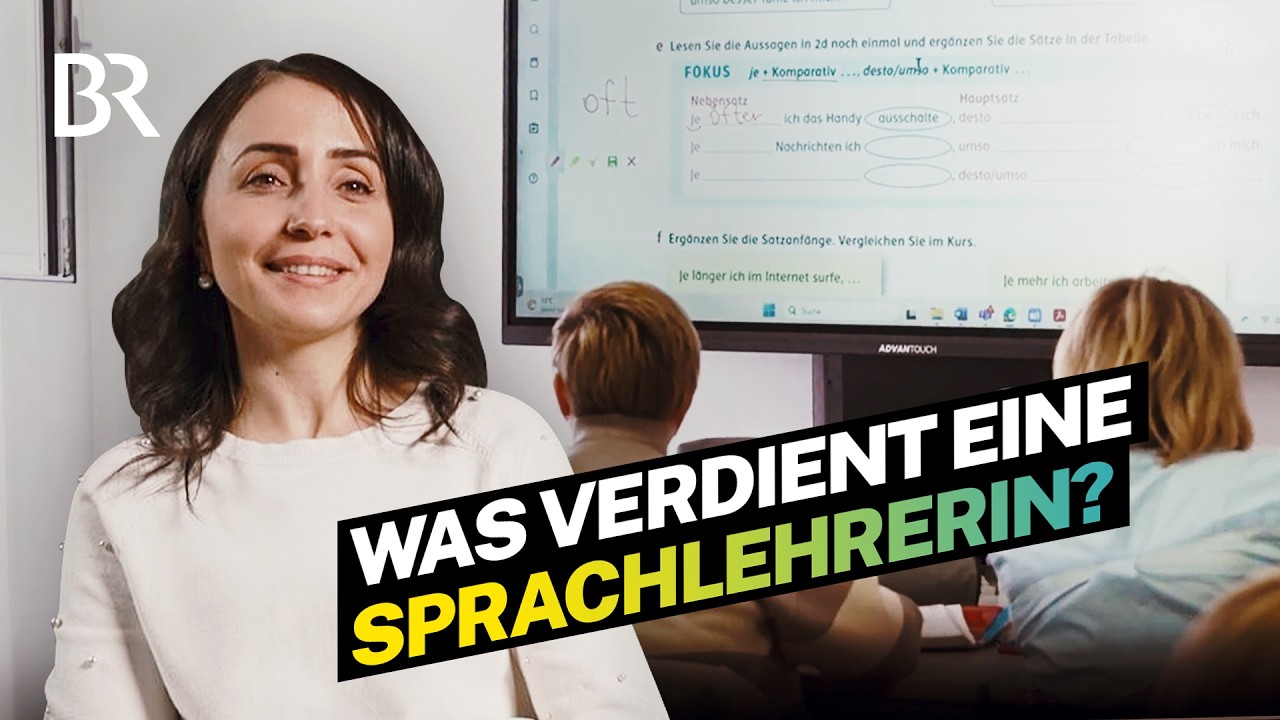 Sie kennt alle Regeln der deutschen Sprache: Gehalt einer Sprachlehrerin | Lohnt sich das | BR