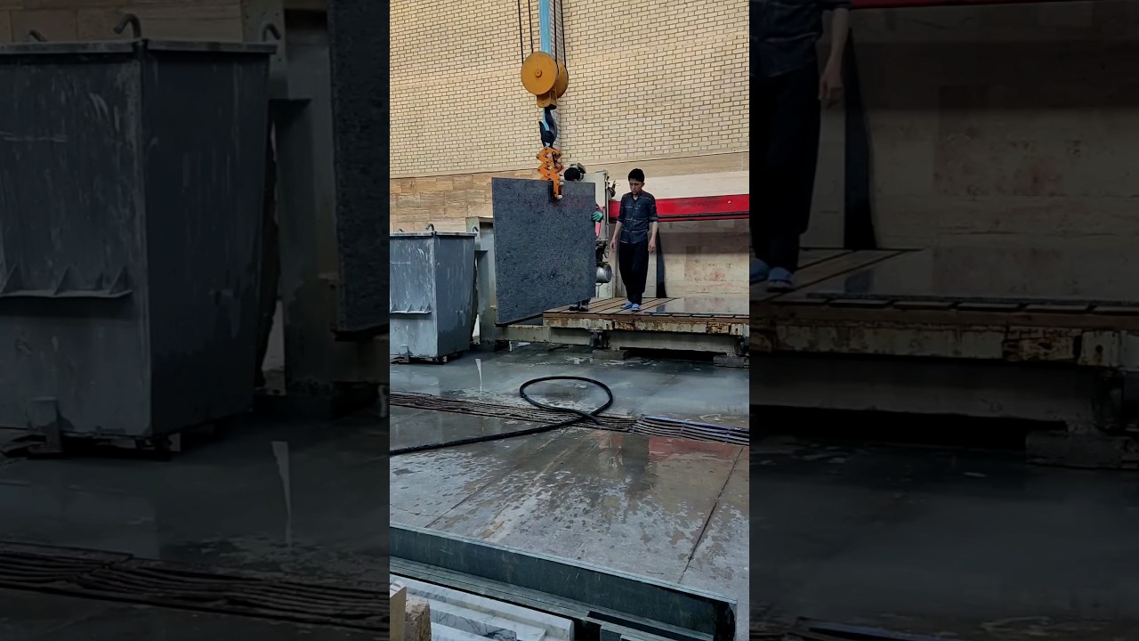 Amazing stone lifting by hand #stone #industry #amazing