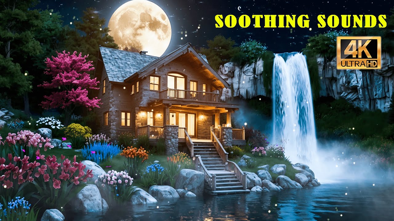Deep Calm Sleep | Piano & Flowing Water Ambience
