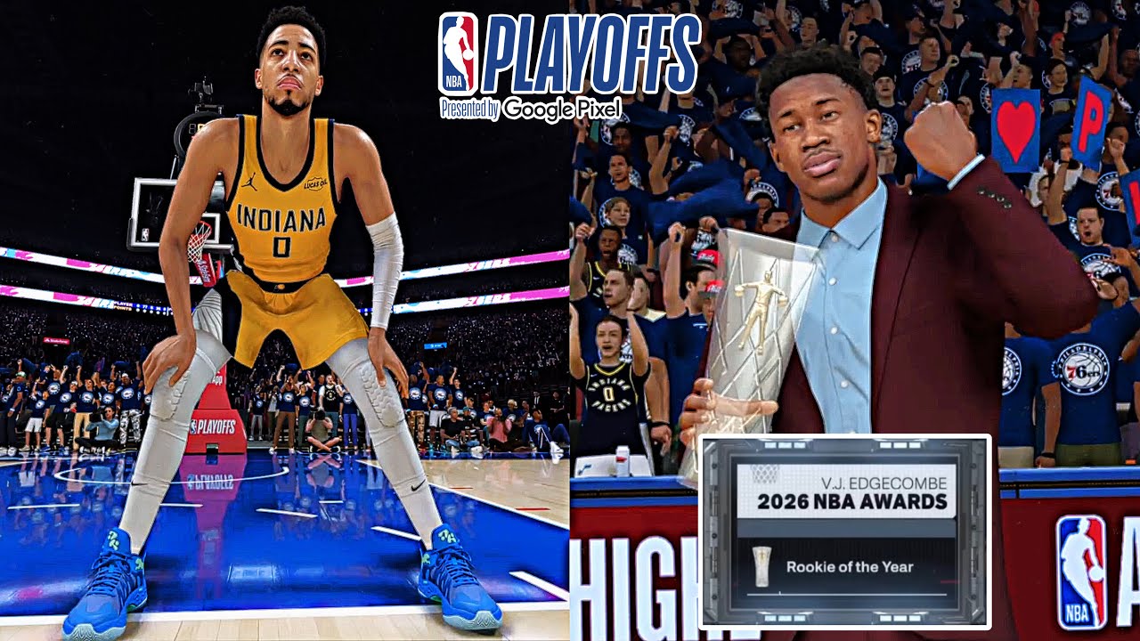 NBA 2K26 76ers MyNBA Ep.17 - Game 1, VJ Edgecombe ROTY!