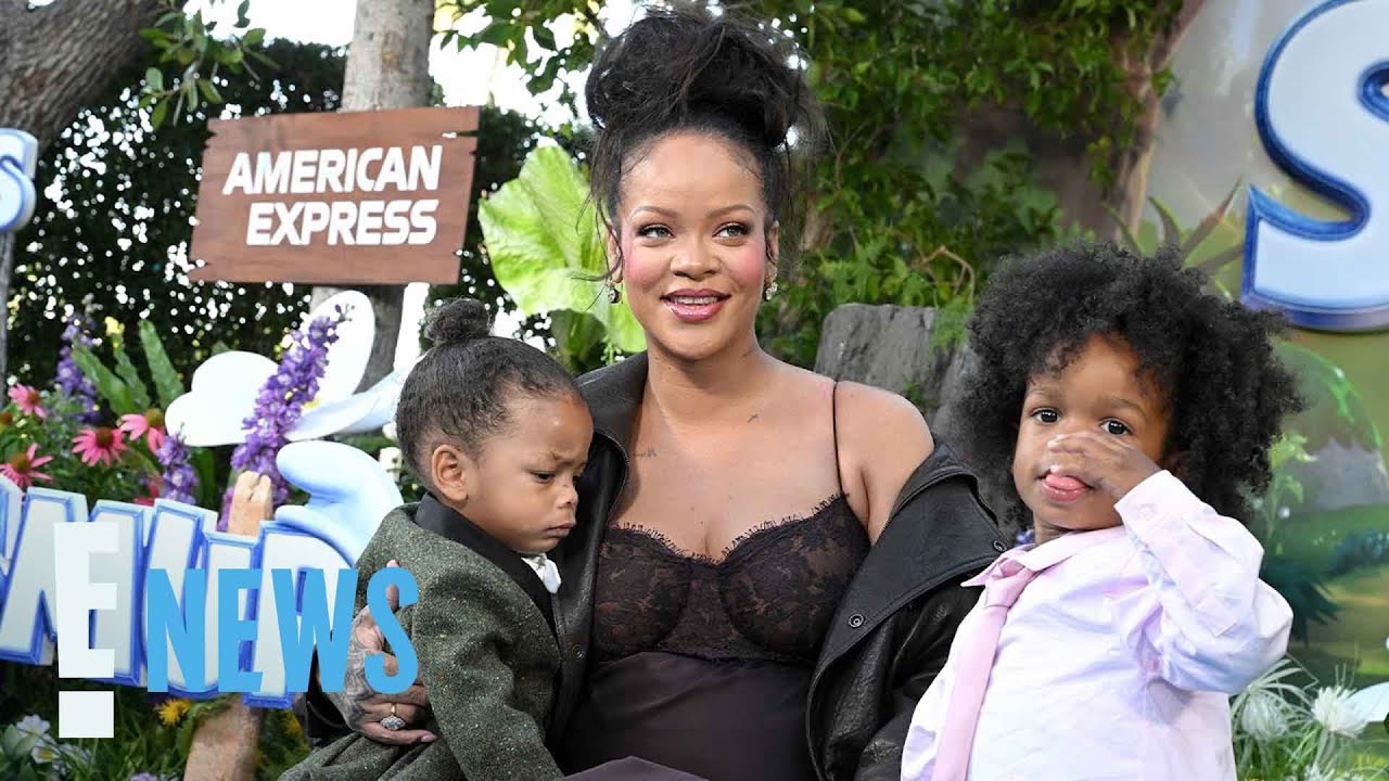 Rihanna Shows Off Baby Bump With Sons RZA and Riot | E! News