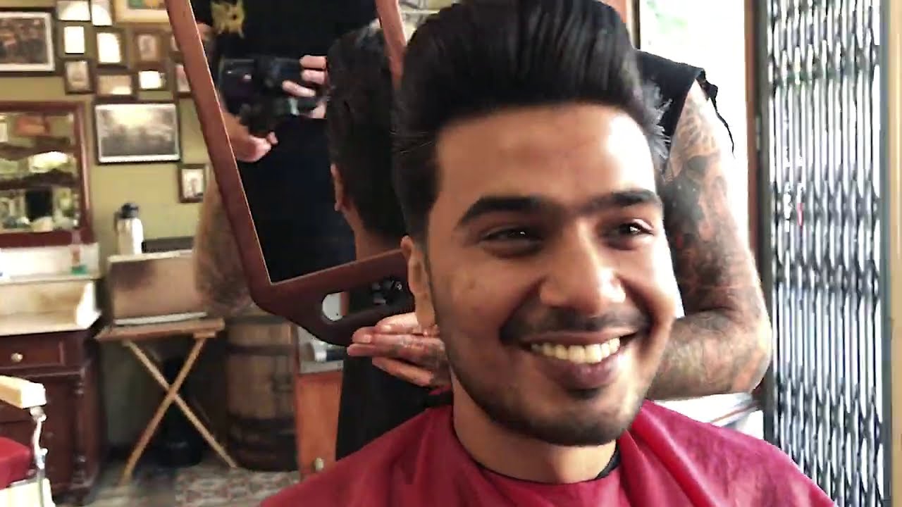 HOW TO TAPER CLIPPER OVER COMB, NO GUARDS NEEDED POMPADOUR